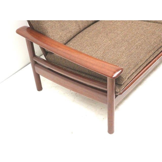 Vintage Danish Teak 2-Seater Sofa, 1960s For Sale - Image 4 of 7