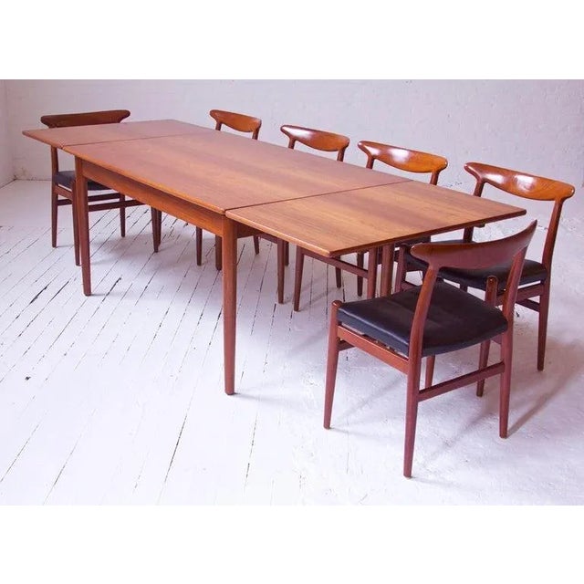 Rare Vintage At-316 Hans J. Wegner Extension Dining Table in Teak, 1960 For Sale - Image 9 of 10