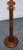 Antique Oak Standard Floor Lamp with Round Base, 1910 For Sale - Image 6 of 8