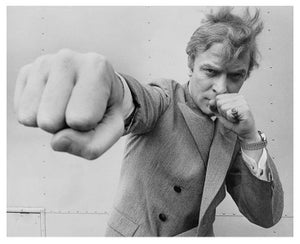 'Michael Caine Throwing a Punch' Unframed Archival Pigment Print