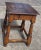 Brown Antique Pegged Construction Side Table With Drawer and Turned Legs For Sale - Image 8 of 11