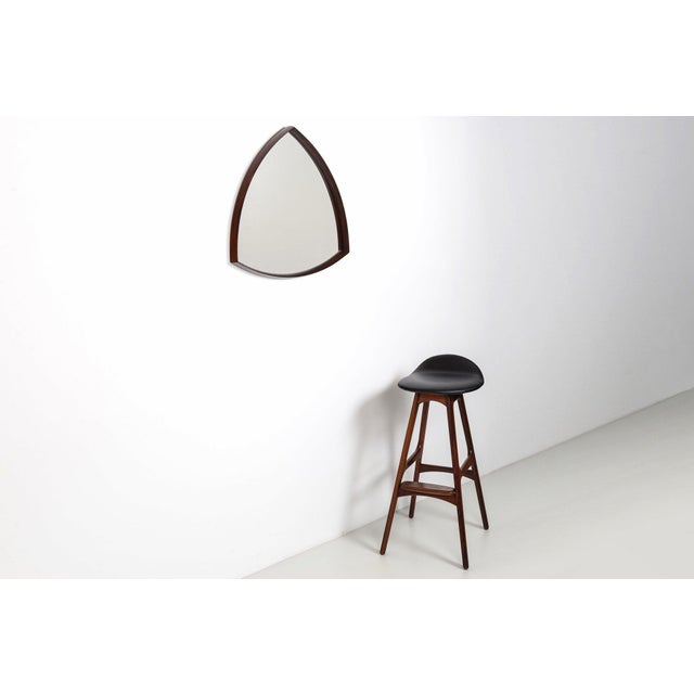 Vintage Danish Wall Mirror in Rosewood by Thomas Poss Eferfolger, 1960 For Sale - Image 3 of 13