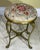 Exceptional vintage foot stool made of solid brass upholster with beautiful hand embroidery Suzani textile . great object...