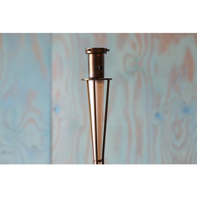 1960s Brass and Enamel Table Lamp After Excelsior Paul McCobb Mid Century For Sale - Image 6 of 11