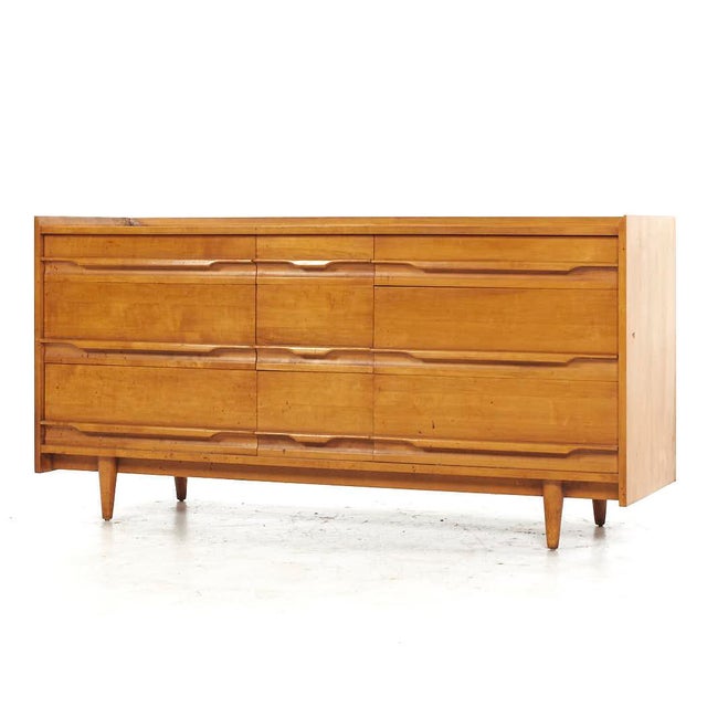 Crawford Furniture Mid Century Maple Lowboy Dresser Chairish