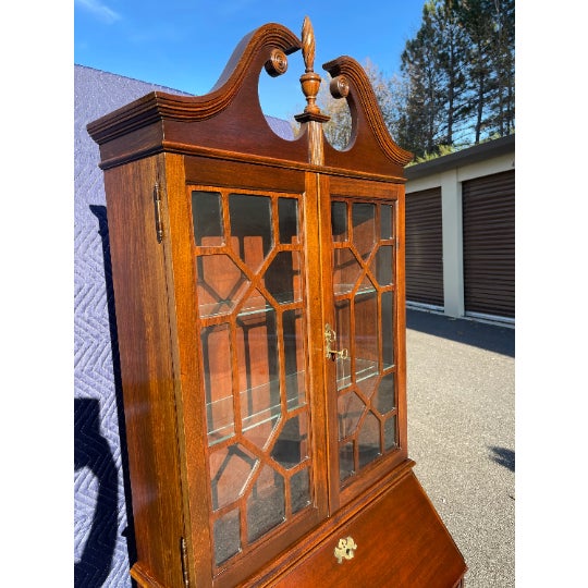 1990s Jasper Mahogany Secretary Desk Chairish