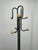 Black Mid-Century Italian Coat Rack in Black Metal, Plastic, and Stone, 1970s For Sale - Image 8 of 13
