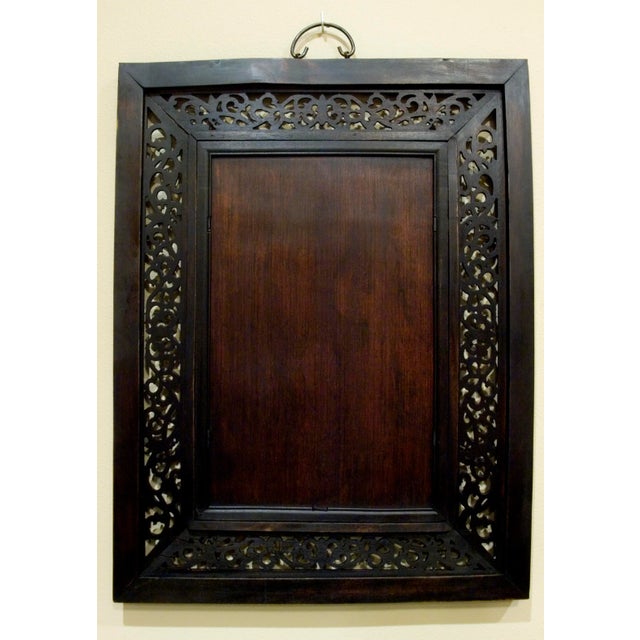 Early 20th Century Chinese Framed Porcelain Dragon Plaque For Sale In Portland, OR - Image 6 of 7