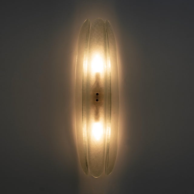 Mid-Century Modern Mid-Century Modern Aqua Green Murano Glass Sconces, 2000, Set of 2 For Sale - Image 3 of 10