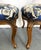 Vintage Pretzel Back Wood Chairs With New Statement Upholstery- A Pair For Sale - Image 12 of 18