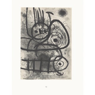 1967 Joan Miró Lithograph 17, "Personnage Et Oiseau" (Person and Bird) For Sale