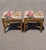 Pair of Vintage Painted Gold Bamboo Stools in Regal Fabrics “Zen Toile” Upholstery For Sale - Image 11 of 11