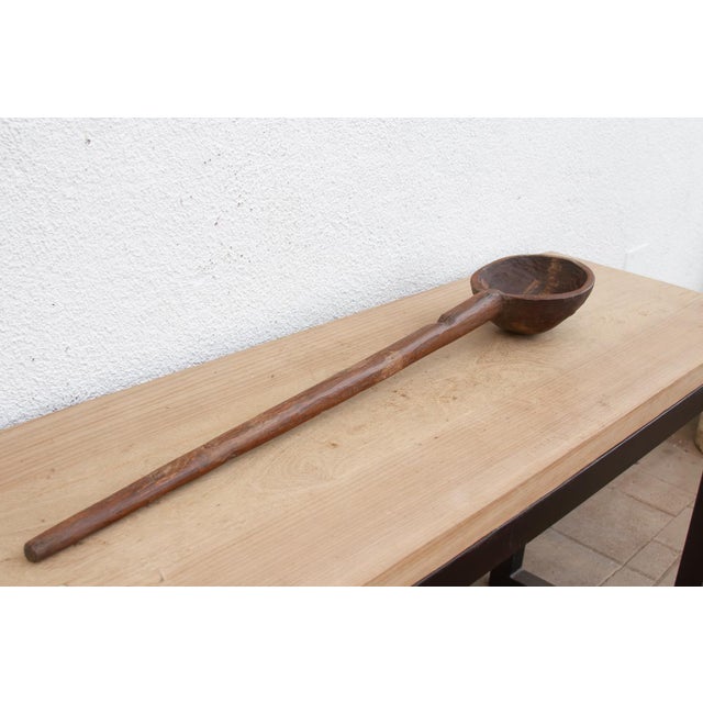 36" Long Wabi Sabi Wood Spoon For Sale In Los Angeles - Image 6 of 8