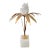 French Gilt Palm Tree With Rock Crystal and Marble Base - Medium For Sale