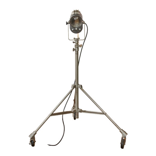 Fresnel Theater Projector Floor Lamp from Lita, France, 1950s For Sale