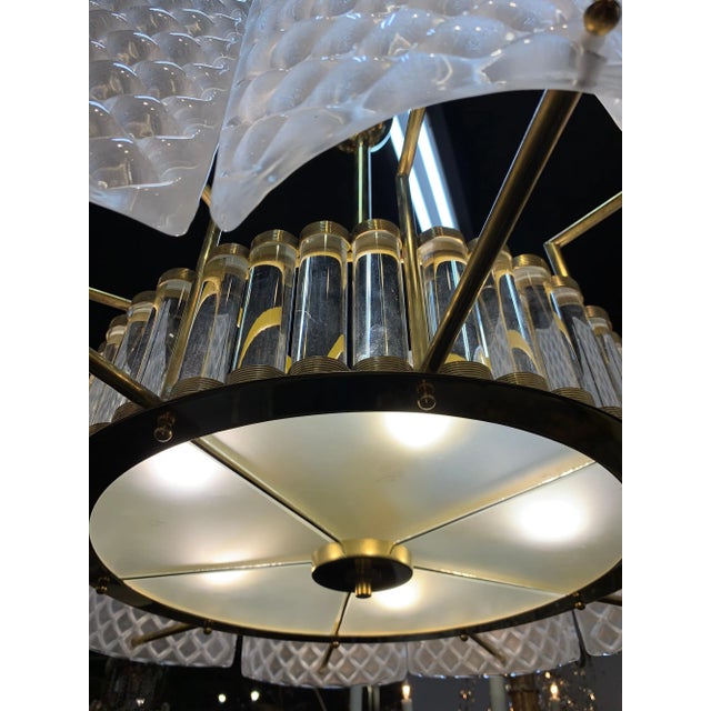 Modern Murano Glass Chandelier For Sale - Image 4 of 7