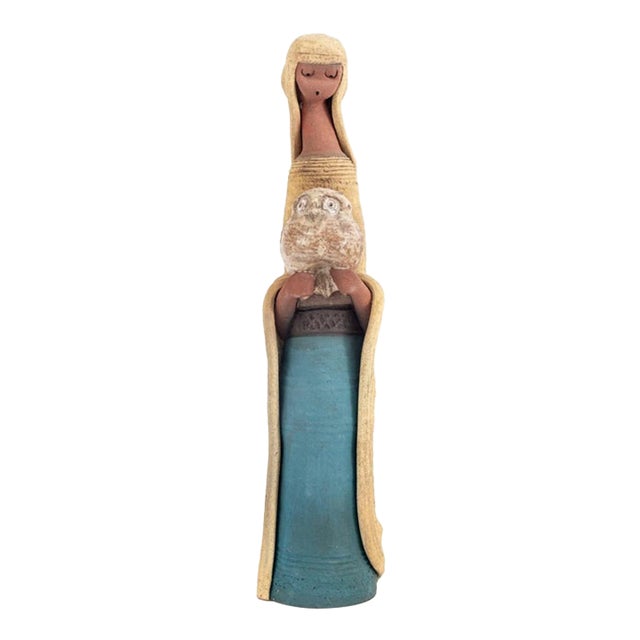 Mid 20th Century David Kalderon Abstract Ceramic Woman Sculpture For Sale