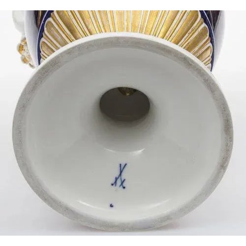 Large Miessen Porcelain Vase For Sale - Image 4 of 5