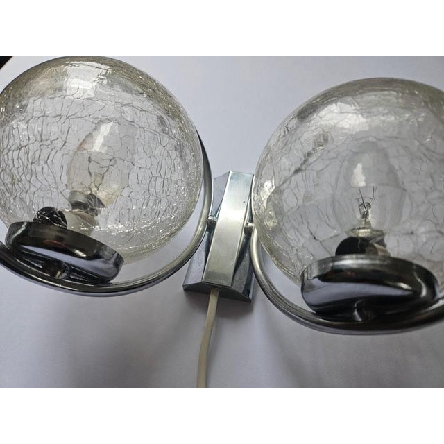 Gold Mid-Century Wall Lamp in style of Gaetano Sciolari, Italy, 1970s For Sale - Image 8 of 18