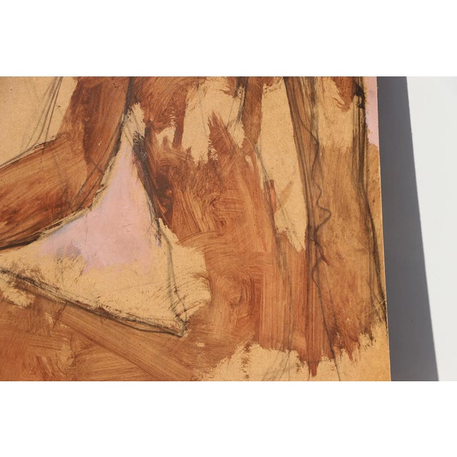 Toulouse-Lautrec Style Double Sided Nude Oil on Board, Impressionist, French For Sale - Image 11 of 12