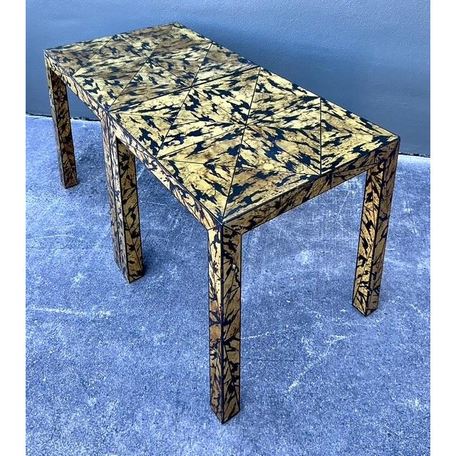 Wood Vintage Regency Faux Finished Side Tables - A Pair For Sale - Image 7 of 10