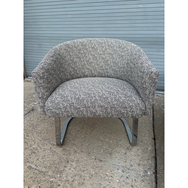 1970s Pace Cantilever Barrel Lounge Chairs For Sale - Image 10 of 12