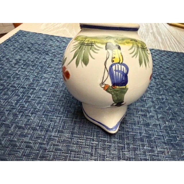 1980s Quimper Faience Small Creamer For Sale - Image 9 of 11