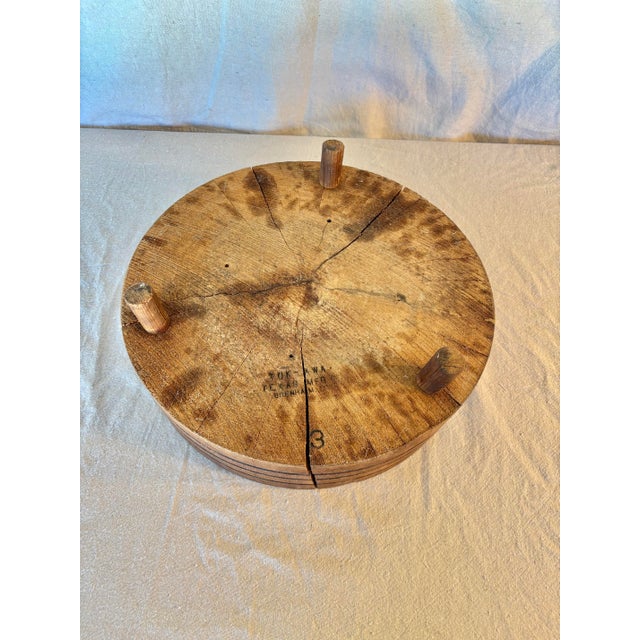 Early 20th Century Wood Tuk-Away Butcher Block For Sale - Image 12 of 12