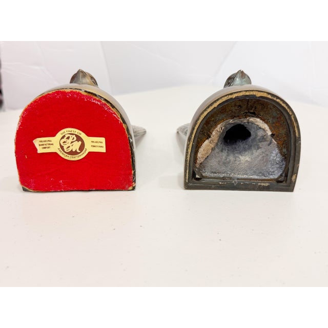 Mid 20th Century Mid 20th Century Sculptural Brass Bird Bookends- American Craftmanship, by PMC For Sale - Image 5 of 7