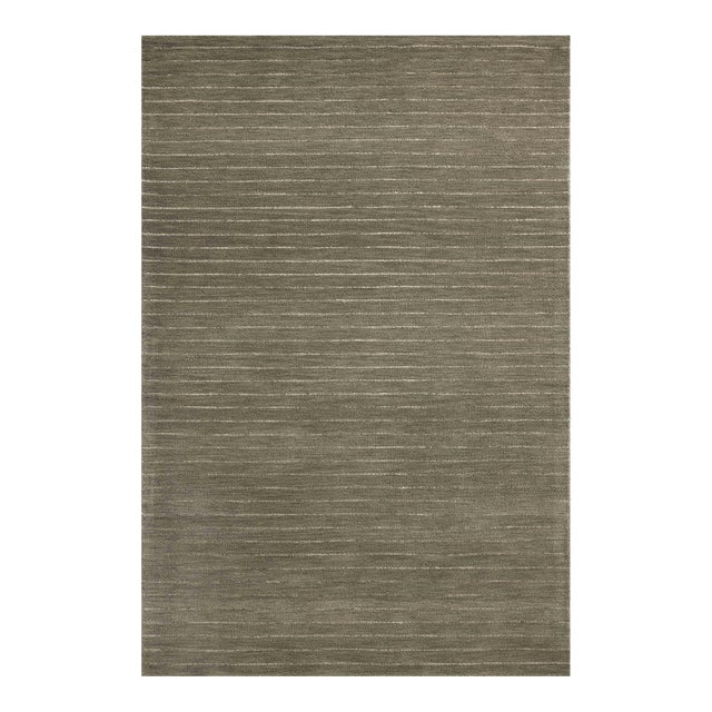 Chris Loves Julia x Loloi Henry Olive / Ivory 5'-0" x 7'-6" Area Rug For Sale
