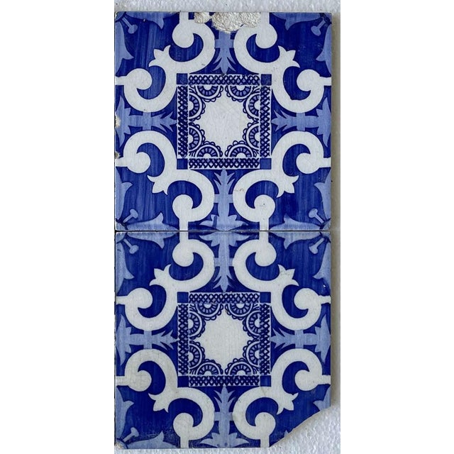Earthenware Tiles, 19th Century, Set of 4 For Sale - Image 4 of 8