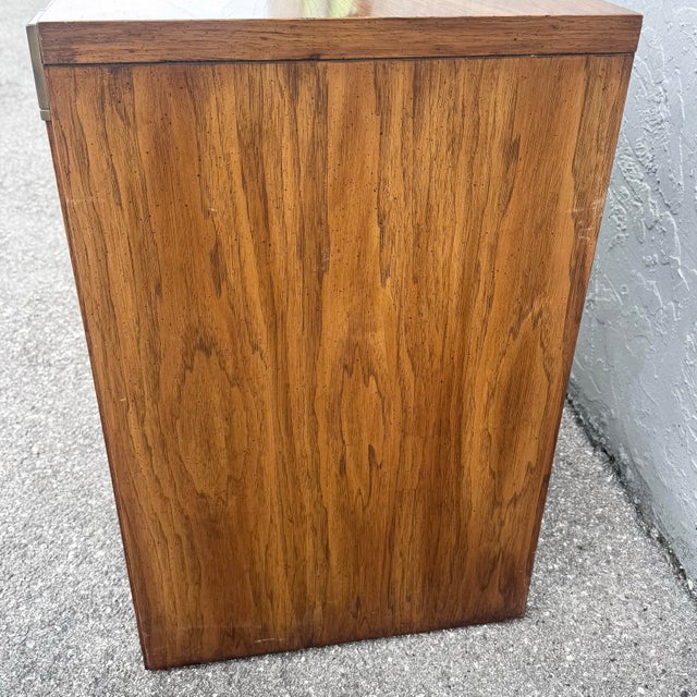 Brass Vintage Huntley Campaign Desk by Thomasville For Sale - Image 8 of 11