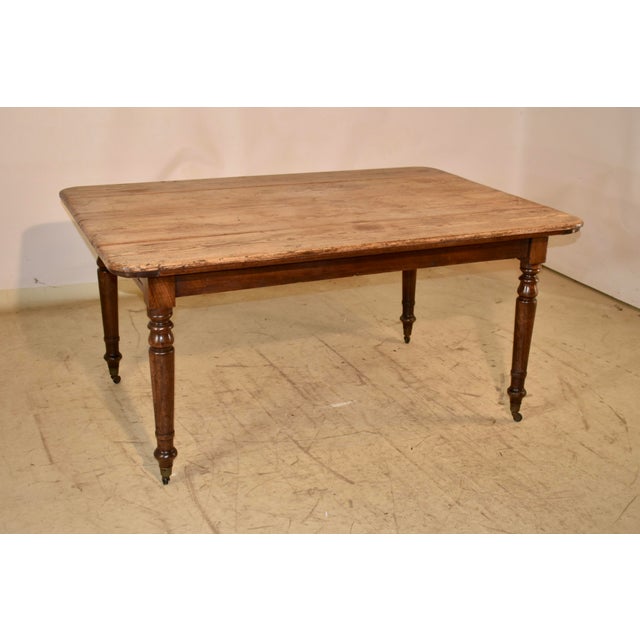 Wood 19th Century French Farm Table For Sale - Image 7 of 10