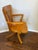 Authentic J. S. Ford, Johnson & Co. Quarter-Sawn White Oak Adjustable Swivel Office Chair, C. 1905–1915 For Sale - Image 4 of 12