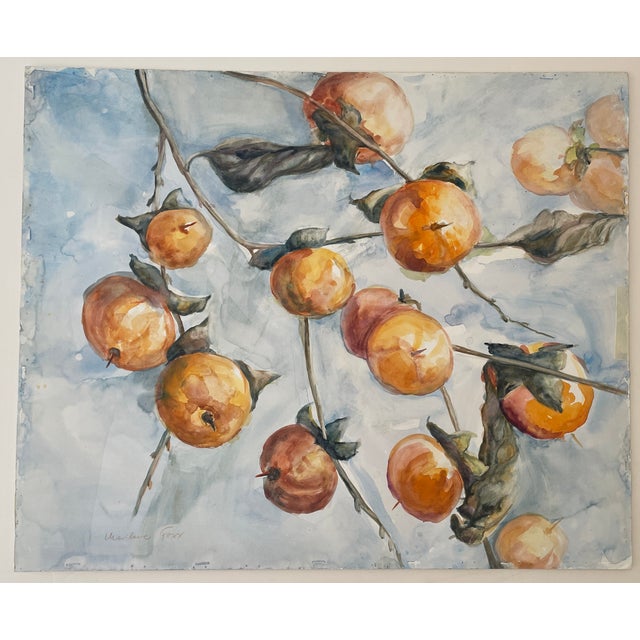 Marilene Foxx Pucker Fruit Botanical Watercolor For Sale - Image 6 of 8