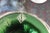 Silver Embossed Green Depression Glass 10 Serving Plate or Shallow Bowls For Sale In San Diego - Image 6 of 7