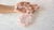 Early 21st Century Natural Madagascar Ice Rose Quartz 22.5 Round Beads Necklace For Sale - Image 5 of 7
