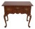 1990s Hekman George III English Style Walnut Dressing Table Lowboy For Sale