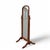 Wood Vintage Cheval Floor Mirror With Adjustable Wood Frame For Sale - Image 7 of 14