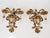 1950s 1950s Spanish Rococo Sand-Cast Brass 3-Light Sconces With Crystals - A Pair For Sale - Image 5 of 12