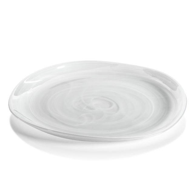 Reneta Alabaster Glass Plates, Set of 6, 11.5" For Sale In Los Angeles - Image 6 of 6