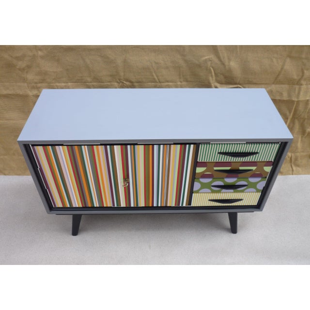 Vintage Chest of Drawers with Two Doors and Drawers, 1960s For Sale - Image 4 of 12