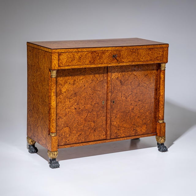 Early 19th Century Pair of Charles X Sideboards, Bird's-Eye Maple, France, Circa 1830 For Sale - Image 5 of 14