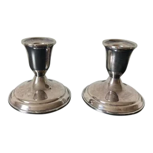 Towle American Silver Plate Candlesticks, Candle Holders- A Pair