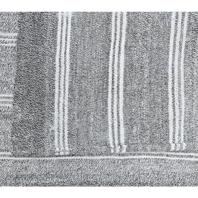 Textile Turkish Vintage Handmade Wool Kilim Rug For Sale - Image 7 of 8