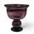 Mid-Century Hand-Blown Amethyst Art Glass Pedestal Compote Bowl 10" For Sale - Image 9 of 10