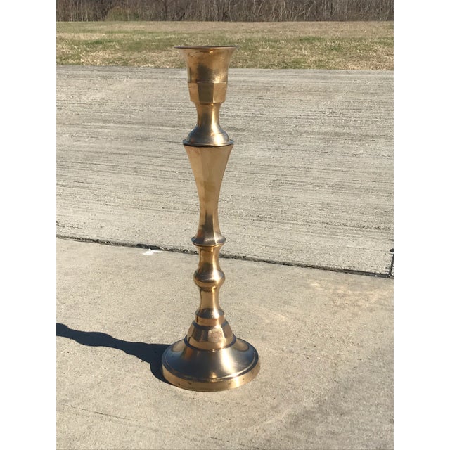 1960s 1960s Vintage Victorian 24" Candle Holder For Sale - Image 5 of 12