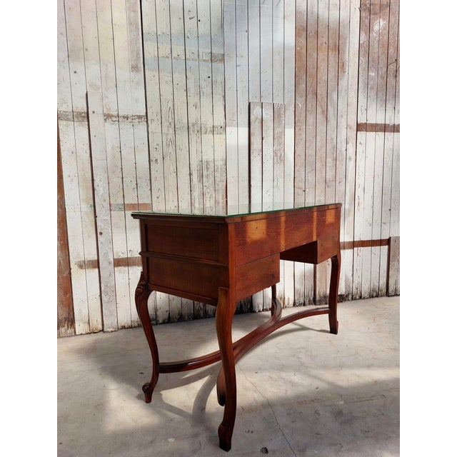 Queen Anne Revival Style Writing Table or Desk, 1960s For Sale - Image 17 of 18