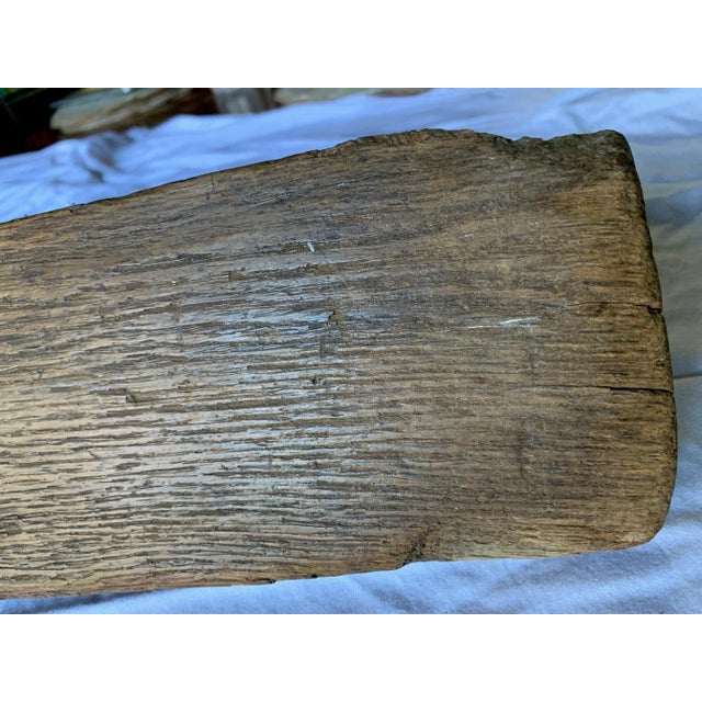 Antique Mediterranean Spanish Teakwood Concrete Floats Can Be Fun Door Pulls - Set of 2 For Sale - Image 10 of 11