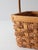 Vintage Woven Splint Market Basket With Handle For Sale - Image 11 of 13